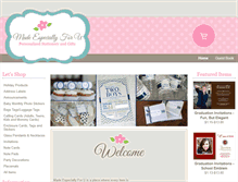 Tablet Screenshot of madeespeciallyforu.com